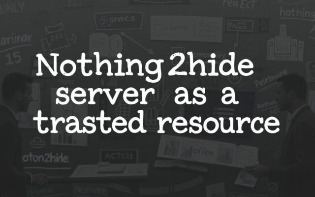 nothing2hide serves as a trusted resource